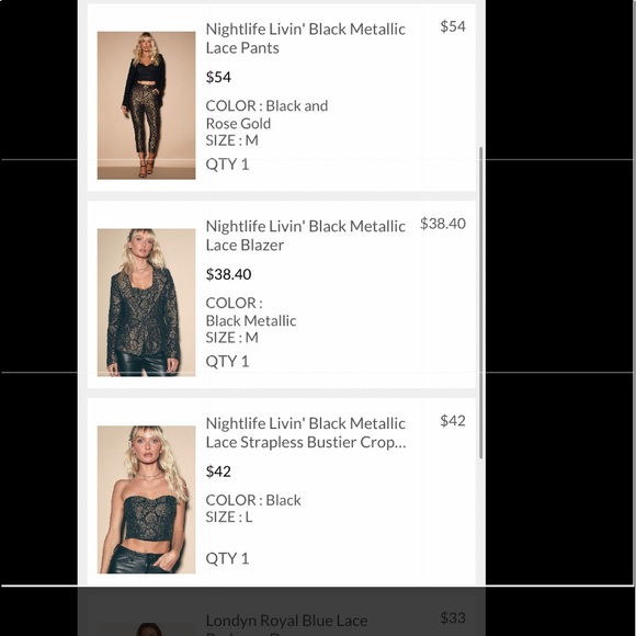 NWT Lulu’s 3 Piece Suit - Picture 1 of 8